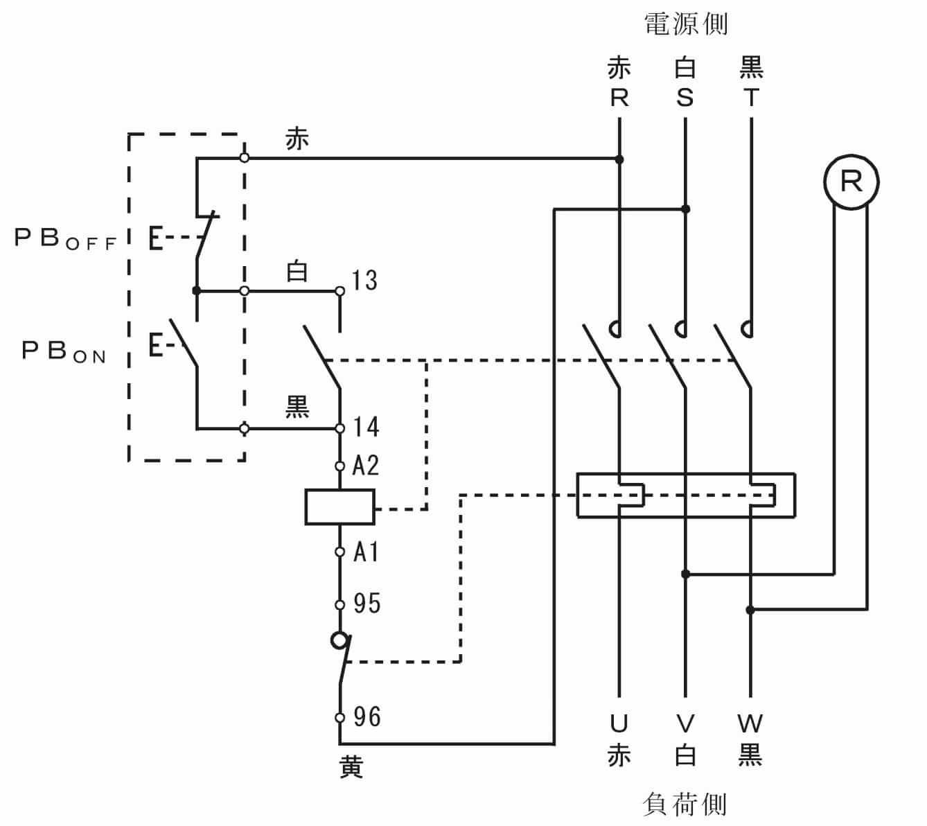 第一種電気工事士の技能試験の試験問題No.8の試験問題の回路図